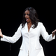 Former First Lady and author Michelle Obama appears onstage at the Forum on November 15, 2018 in Inglewood, California.